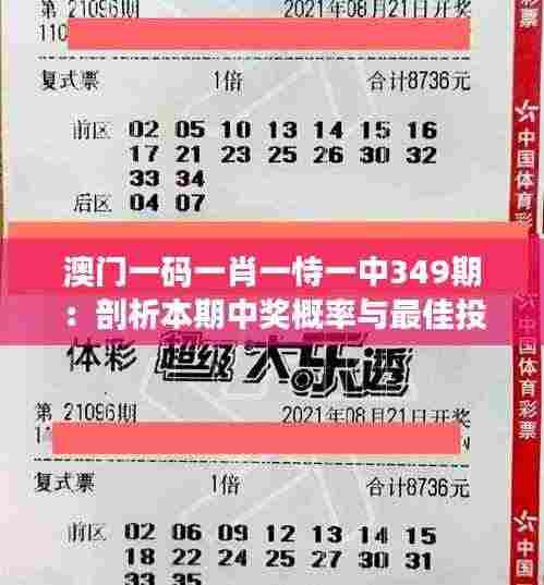 澳门一码一肖一恃一中349期：剖析本期中奖概率与最佳投注策略