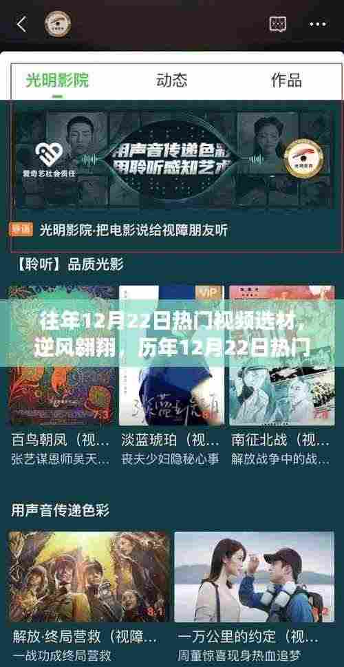 历年12月22日热门视频洞察,逆风翱翔,学习变迁铸就自信梦想之路