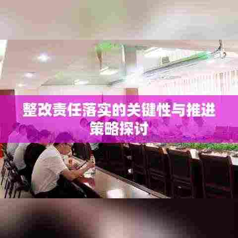 整改责任落实的关键性与推进策略探讨