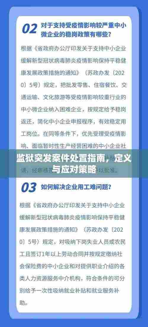 监狱突发案件处置指南，定义与应对策略