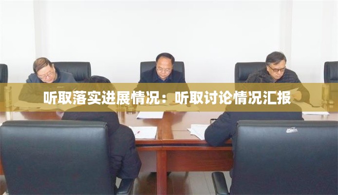 听取落实进展情况：听取讨论情况汇报 