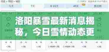 洛阳暴雪最新消息揭秘,今日雪情动态更新!