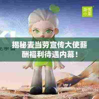 揭秘麦当劳宣传大使薪酬福利待遇内幕！