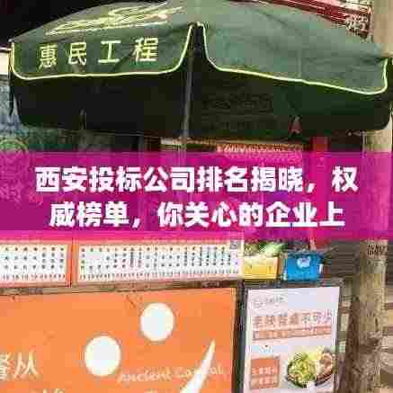 西安投标公司排名揭晓,权威榜单,你关心的企业上榜了吗?