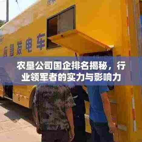 农垦公司国企排名揭秘,行业领军者的实力与影响力