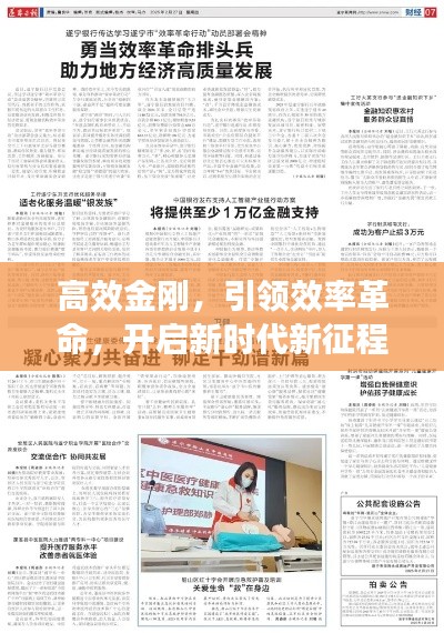 高效金刚，引领效率革命，开启新时代新征程